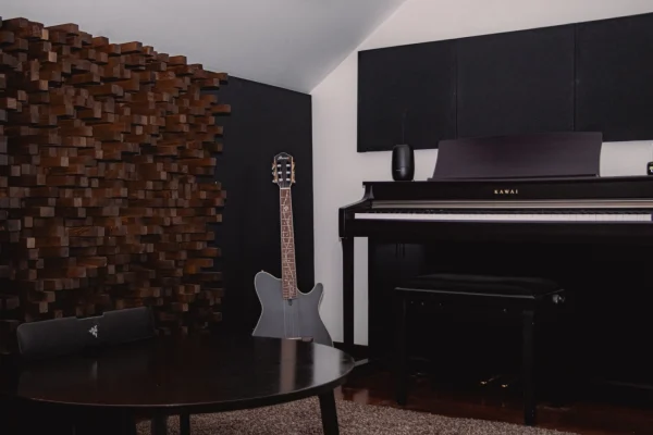 Estúdio, visão entrada 16x9 Estúdio, visão entrada 16x9